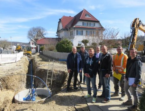 Tiefbauarbeiten im Ortsteil Stetten schreiten voran